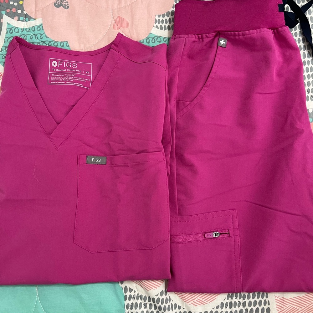 Figs scrub set Electric Orchid XS/XSP HW
